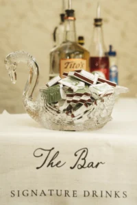 detail shots of personalized matchboxes at a Bella Cosa Wedding in Florida